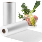 Food Storage Bags, 12'' x 20'' Plastic Produce Bag, Clear Plastic Bag for Food, Fruit, Vegetable, Refrigerator Storage, Kitchen,350 Bags/Roll (1 Rolls) - Image 3