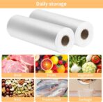 Food Storage Bags, 12'' x 20'' Plastic Produce Bag, Clear Plastic Bag for Food, Fruit, Vegetable, Refrigerator Storage, Kitchen,350 Bags/Roll (1 Rolls) - Image 8