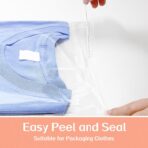 Morepack Large Self Sealing Cellophane Bags Self Adhesive,9x12 Inches Clear Resealable Cellophane Plastic Bags for Packaging Clothes, T-shirts, Pants,200 Pieces - Image 5