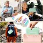 Extra Large Weekly Pill Organizer Set, Reusable Pill Bags with 14 Coded Pouches for Home and Travel, 7 Day with AM PM Large Storage Portable Medicine Pill Case for Fish Oils, Vitamins - Image 6