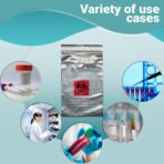 APQ Pack of 1000 Specimen Transfer Bags 6 x 10 1/4. Opaque Seal Top Bags 6 x 10.25 Printed Biohazard 2 mil. Adhesive Closure. Polyethylene Bags for Health Needs. Great for Infirmaries. - Image 4