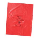 Heathrow Scientific HS10320 Biohazard Disposable Bag, 8" x 12", Red - Image 3