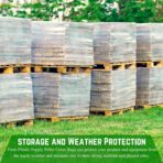 Farm Plastic Supply - Clear Pallet Covers - 2 Mil (48" x 106" x 36") - Heavy Duty Construction Grade Strength Pallet Bags, Polyethylene Pallet Bags, Outdoor Protection, and Pallet Storage (5 Pack) - Image 3