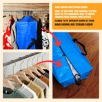 Heavy Duty Large Storage Bags, XL Blue Moving Bags for College Dorm Room Essentials, Moving Supplies Compatible with IKEA Frakta Cart, 4 Packs - Image 4