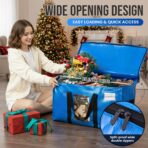 TAILI Extra Large Moving Bags, 4 Pack Blue Heavy Duty Totes For Storage with Visible Window, Wrap Around Handles, Storage Bags for Space Saving, Alternative to Moving Boxes - Image 5