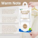 ZSZMFH 10 Pack Moisture Absorber Hanging Bags, Fragrance Free Humidity Packs, 15 OZ Dehumidifier Bags Effectively Trap Extra Moisture,Hanging Closet Dehumidifier Bags-425g/pack - Image 4