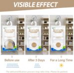 ZSZMFH 10 Pack Moisture Absorber Hanging Bags, Fragrance Free Humidity Packs, 15 OZ Dehumidifier Bags Effectively Trap Extra Moisture,Hanging Closet Dehumidifier Bags-425g/pack - Image 6