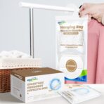 ZSZMFH 10 Pack Moisture Absorber Hanging Bags, Fragrance Free Humidity Packs, 15 OZ Dehumidifier Bags Effectively Trap Extra Moisture,Hanging Closet Dehumidifier Bags-425g/pack - Image 7