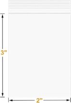 100 Pcs 2" x 3" Small Plastic Bags Thick 4 Mil Clear Resealable Zip Seal Lock Poly Bags Heavy Duty Zipper Reclosable Baggies Packing Jewelry Earrings Coin Pills - Image 3