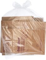 Veska 65 Gallon Clear Trash Bags, (50 Bags w/Ties) Clear Recycling Plastic Garbage Bags. 60 Gallon, 64 Gallon, 65 Gallon Trash Bags - Image 9