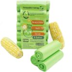 8 Gallon Trash Bags, Inwaysin Garbage Bags Compatible with Simple Human H Trash Can, Compostable 6-9 Gal 30L ( Clear Green, 100 Count (Pack of 1)) - Image 3