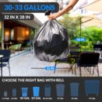 Reli. 30-33 Gallon Trash Bags Heavy Duty | 250 Count Bulk | Black Large Trash Bags 30+, 32 Gallon | Made in USA - Image 3