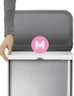 simplehuman Code M 100 Count, Dispenser Pack Custom Fit Liners, Drawstring Trash Bags, 45 Liter / 11.9 Gallon, White - Image 5