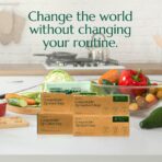 Cleanomic Compostable Zip Sandwich Bags - Leak Resistant, Gallon, Quart, Sandwich, Snack - 125 Count - Image 8