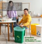 AYOTEE Compostable Trash Bags 13 Gallon Tall Kitchen, 45 Count Biodegradable Trash Bags 13 Gallon Garbage Bag, Large Compost Bag for Kitchen Bathroom Home Office - Image 7