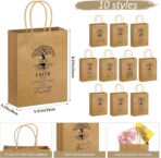 Motipuns 20 Pcs Religious Easter Bags Christian Gift for Mother's Father's Day Kraft Paper Bags Bulk with Handle 6 x 3 x 8 Inches Bible Verse Church Members Welcome Gift for Baptism Pastor Family - Image 3
