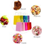 30 Pcs Paper Party Bags 10 Colors Gift Bag Kraft Paper Bags with Handles, Thick Kraft Bags for Party Candy, Cookie, Celebrations, Baby Shower, Birthday(21 x 15 x 8 cm) - Image 4