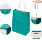 30 Pcs Paper Party Bags 10 Colors Gift Bag Kraft Paper Bags with Handles, Thick Kraft Bags for Party Candy, Cookie, Celebrations, Baby Shower, Birthday(21 x 15 x 8 cm) - Image 6