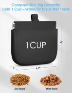 RBibei【One-Hand Access Silicone Dog Treat Pouch, Small Pocket Sized Training Pouch with Pull Tab & Auto Closing Lid for Easy Pet Training & Walking (Black) - Image 7
