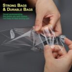 Nobranded 100pcs Self Seal Cello Cellophane Bags Resealable Poly Bags 2.8 mils clear(Self seal) 7x10 Inch (Pack of 100) - Image 5