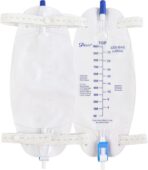 Easy-Tap Leg Bag Urinary Drainage Bag, 1000ml, Anti-Reflux Valve, Cloth Straps, Easy Flip Drain (Pack of 3) - Image 6