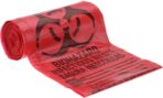 PRO SOURCE Red Biohazard Waste Bags: 30 Gallon Capacity, 1.3 mil Thick (100 Pack) - Image 3
