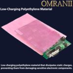 Pink Anti-Static Flat Bags, 2Mil 3" X 5" & 100 Bags | LDPE Material, Heat Sealable for Packaging Products | Ideal for Bakery, Deli, Snacks, and Commercial Use, Plastic Bag for Small Businesses - Image 4