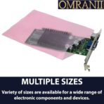 Pink Anti-Static Flat Bags, 2Mil 3" X 5" & 100 Bags | LDPE Material, Heat Sealable for Packaging Products | Ideal for Bakery, Deli, Snacks, and Commercial Use, Plastic Bag for Small Businesses - Image 7
