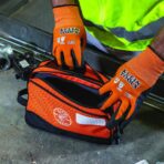 Klein Tools Tool Pouch, Dual Compartments, Heavy-Duty Tool Bag Organizer, Multipurpose Bag - Image 11