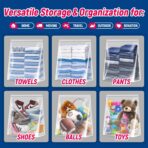 20 Gallon Jumbo Zipper Lock Storage Bags With Zip Top,24" x 28.5"+7",Reusable XXL Size Plastic Bag with Bottom for Food,Clothing,Travel,Moving,BPA-Free,3-Mil Thick - Image 7