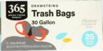 365 by Whole Foods Market, Flextra Strength Drawstring Trash Bags, 30 Gallon, 25 Count - Image 4