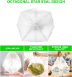 FORID Clear Medium Garbage Bags – 8 Gallon Plastic Trash Bags 30 Liter Wastebasket Bin Liners 220 Count for Bathroom Bedroom Office Trash Can - Image 4
