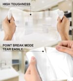 FORID Clear Medium Garbage Bags – 8 Gallon Plastic Trash Bags 30 Liter Wastebasket Bin Liners 220 Count for Bathroom Bedroom Office Trash Can - Image 5