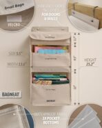 3 in 1 Plastic Bag Holder – Separate Plastic Bags, Reusable Bags & Grocery Bags – Over-the-Door or Wall-Mount Storage Organizer - Image 4