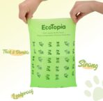Tear-Free Biodegradable Dog Poop Bags, 240 Compostable Pet Waste Bags Rolls, Plant-Based & Plastic-Free, Extra Thick Leakproof, Unscented, ASTM D6400 & EN 13432 Compliant,Light Green - Image 5