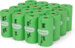 Tear-Free Biodegradable Dog Poop Bags, 240 Compostable Pet Waste Bags Rolls, Plant-Based & Plastic-Free, Extra Thick Leakproof, Unscented, ASTM D6400 & EN 13432 Compliant,Light Green - Image 10