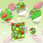 Outus 30 Pcs Sports Goodie Bags Sports Party Favors Soccer Baseball Football Basketball Themed Treat Candy Paper Gift Bags for Birthday Baby Shower Party Supplies Decoration, 9.45 x 5.12 x 3.15 Inches - Image 5