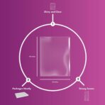 Purple Q Crafts Clear Basket Bags, 5 Pack Large Clear Cellophane Wrap for Baskets & Gifts 30"x 40" 1.5 Mil Thick (5) - Image 3