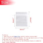 50Pcs White Organza Bags 3x4 Inch, Small Sheer Wedding Party Favor Bags with Drawstring, Mesh Jewelry Gift Bags Christmas Candy Pouches - Image 4