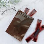 Plymor 6" x 8" (Pack of 100), 3 Mil Amber UV Zipper Reclosable Plastic Bags - Image 4