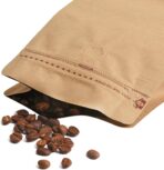 Resealable Side Zipper Coffee Bags with Degassing Valve, High Barrier Natural Kraft Coffee Pouches with Aluminum Foil Liner, Ziplock Food Storage Bags, Longer Shelf Life (50, 4oz/0.25lb) - Image 9