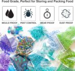 2''x 3'', (Pack of 200) Small Clear Poly Zipper Bags, Reclosable Zipper Lock Storage Plastic Bags for Jewelry, Beads, Screws & Small Items - Image 7