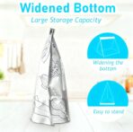 30Pcs Reusable Aluminum Foil Sealable Storage Bags, Thicken Stand Up Foil Sealable Bags with Label and Zip Lock, Aluminum Foil Bags for Food, Vegetable Fruit Meat (10*S+10*M+10*L)(Zipper) - Image 5