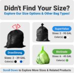 Reli. 30 Gallon Trash Bags Drawstring (25 Count) | Black Garbage Bags 30 Gallon Heavy Duty | Large for Home & Outdoor Use | Drawstring - Image 7