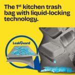 Glad ForceFlex MaxStrength LeakGuard Trash Bags, 13 Gal, Sunshine Lemon Scent, 90 Ct (Pack May Vary) - Image 4