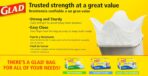 Glad 13 Gal. Quick Tie Tall Kitchen Bags 15 ct - Image 3