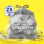 Glad ForceFlex MaxStrength Kitchen Trash Bags, 13 Gal, Fresh Clean Febreze, 34 Ct (Package May Vary) - Image 3
