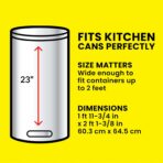 Glad ForceFlex MaxStrength Kitchen Trash Bags, 13 Gal, Fresh Clean Febreze, 34 Ct (Package May Vary) - Image 5