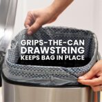 Glad ForceFlex MaxStrength Kitchen Trash Bags, 13 Gal, Fresh Clean Febreze, 34 Ct (Package May Vary) - Image 9