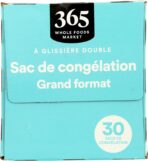 365 by Whole Foods Market, Gallon Size Freezer Bags, Double Zipper, 30 Count - Image 4